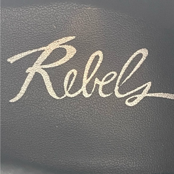 Rebels Boots Womens 36 5.5-6 Histaria Grey Velvet Bird Embroidered Ankle Booties - Picture 7 of 8